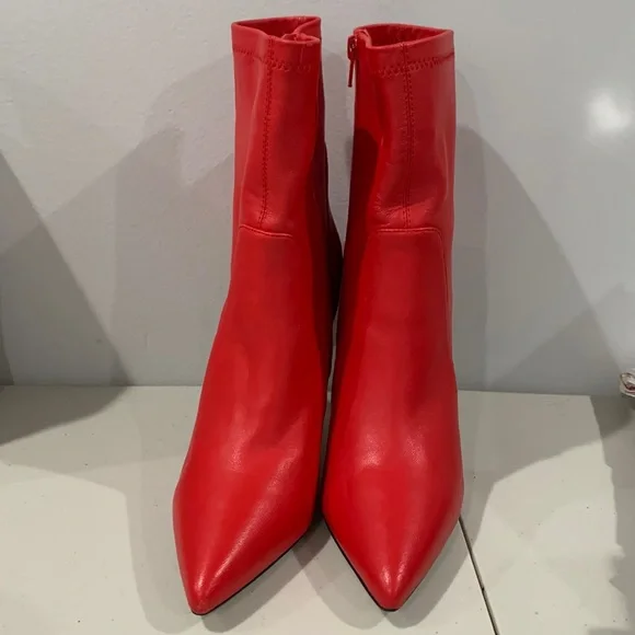 Charles David Matte Red‎ Pointy Boots